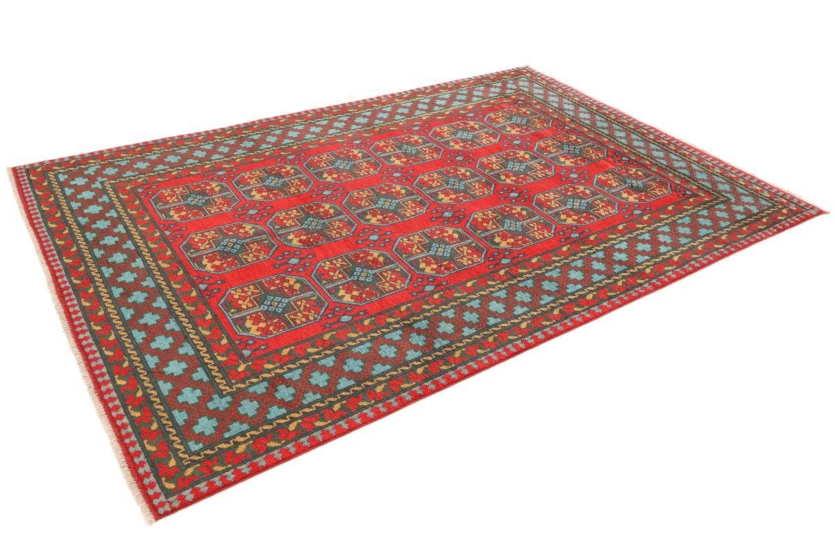 Trading, Orientteppich Nain Orientteppich, Akhche Afghan 197x292 rechteckig, Höhe: mm 6 Handgeknüpfter