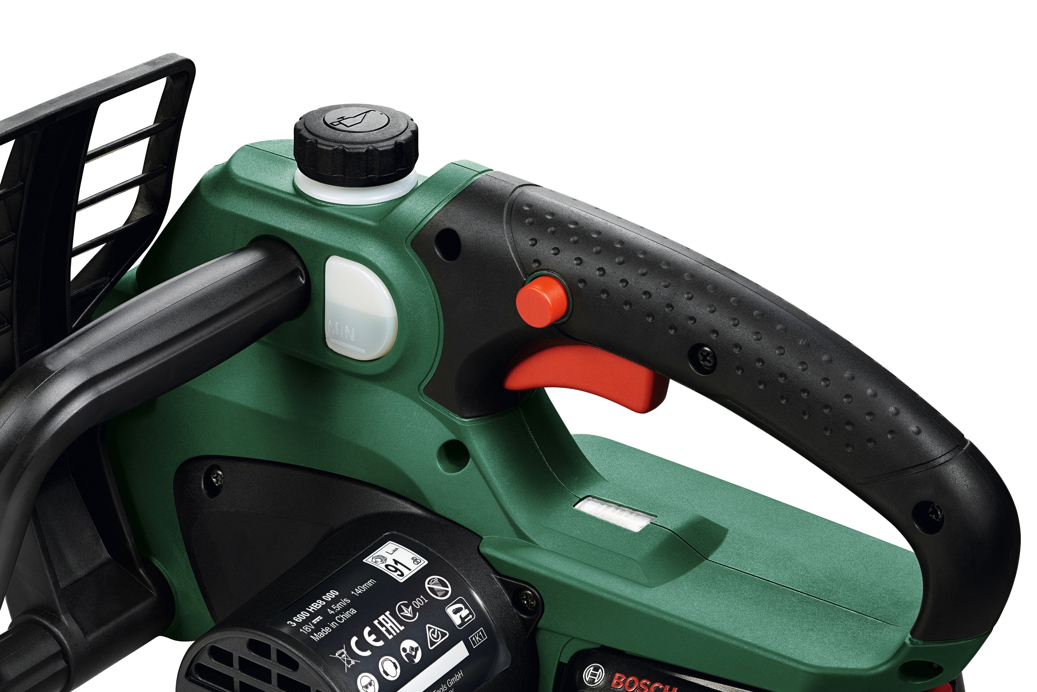 Bosch Home & Garden Akku-Kettensäge UniversalChain 18, 20 cm Schwertlänge, mit Akku und Ladegerät – Bild 4 von 5