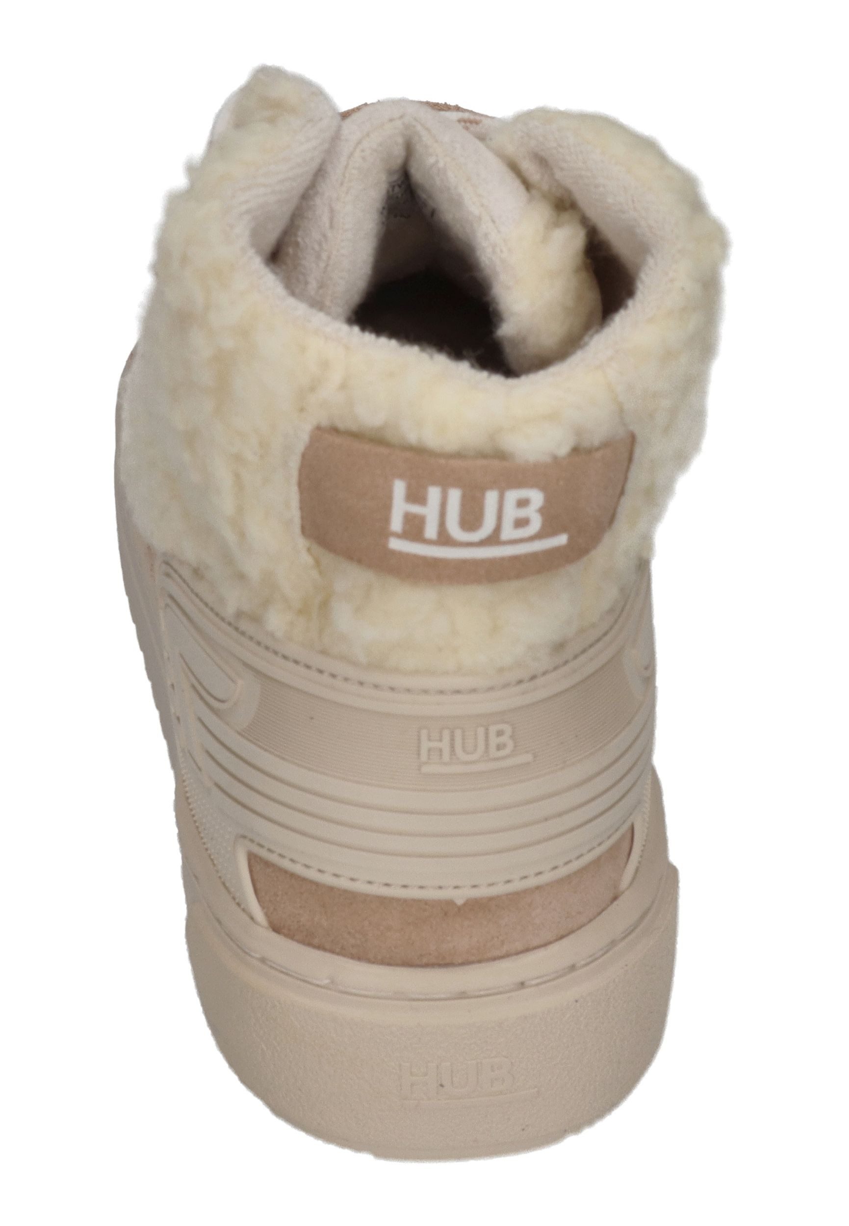 HUB Track W30 Stiefelette off white oat milk