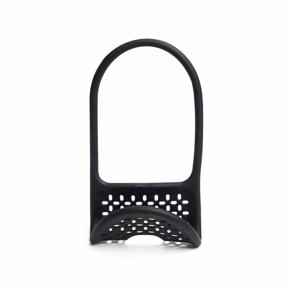 Umbra Spültuchhalter SLING SINK CADDY BLACK, Spülbeckenablage, multifunktionaler Halter für Küchenschwamm, Topfschrubber, Spülbürste, Spüllappen, Küchen Organizer, schwarz