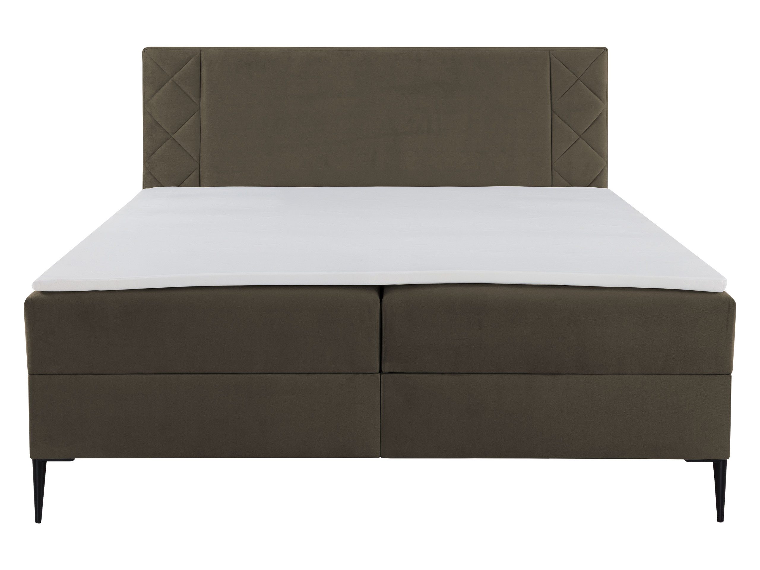 MIRJAN24 Boxspringbett Portes (mit Bettkasten und Gepolstert Kopfteil), Bonellfederkern, Härtegrad: H9