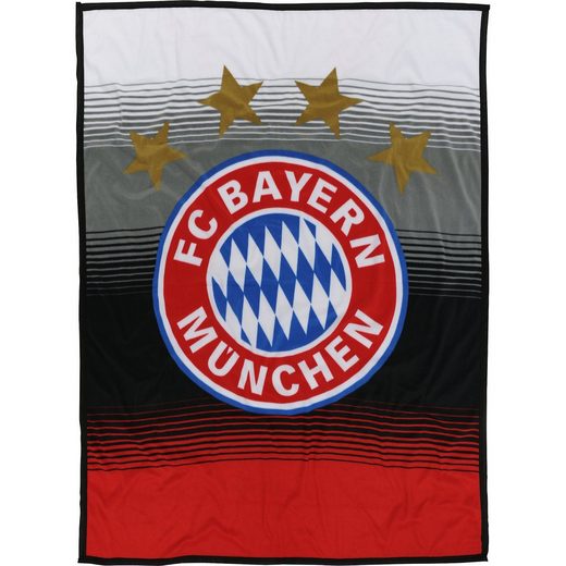 FC Bayern Fleecedecke FAN FC Bayern Logo, "Für ...