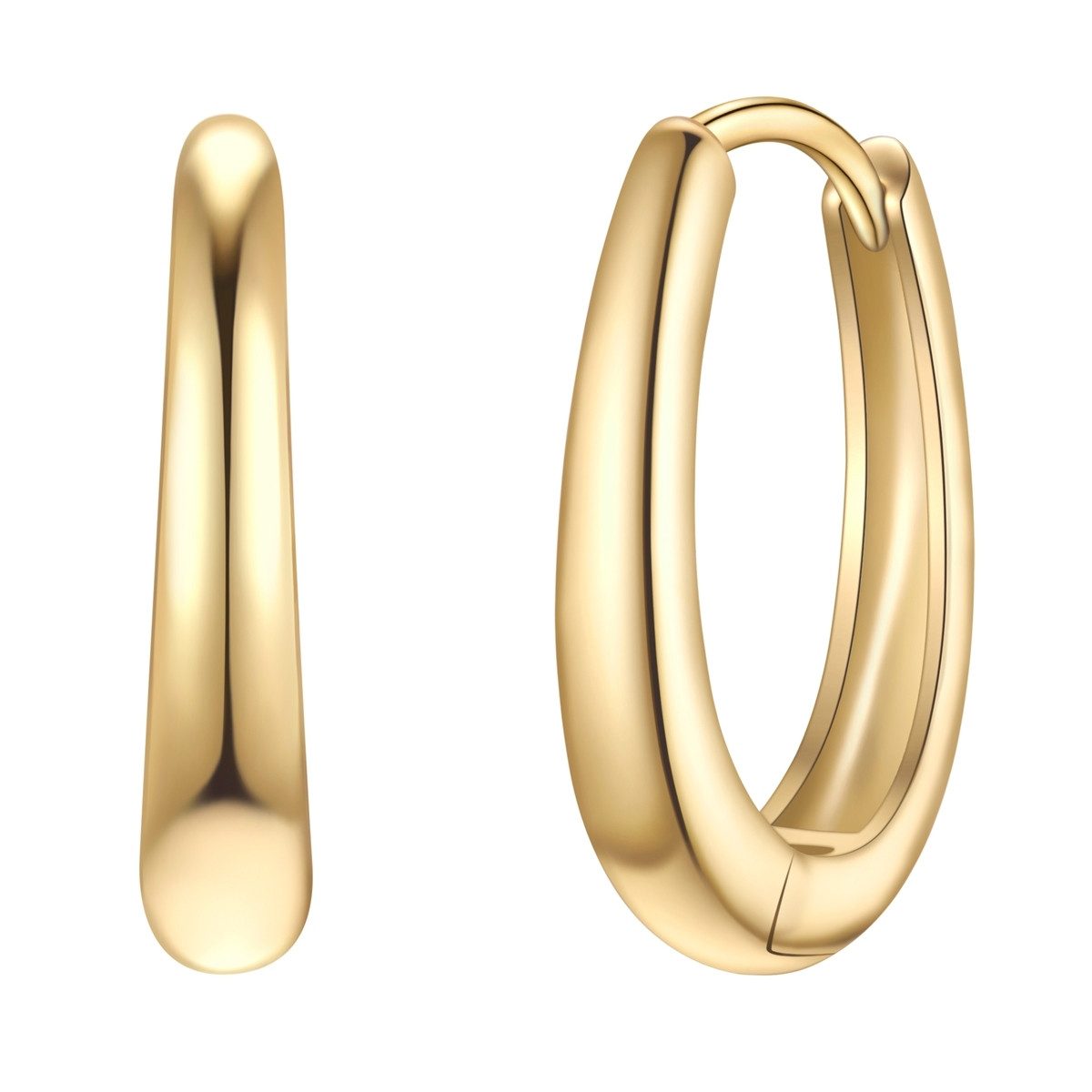 Paar Creolen gelbgold