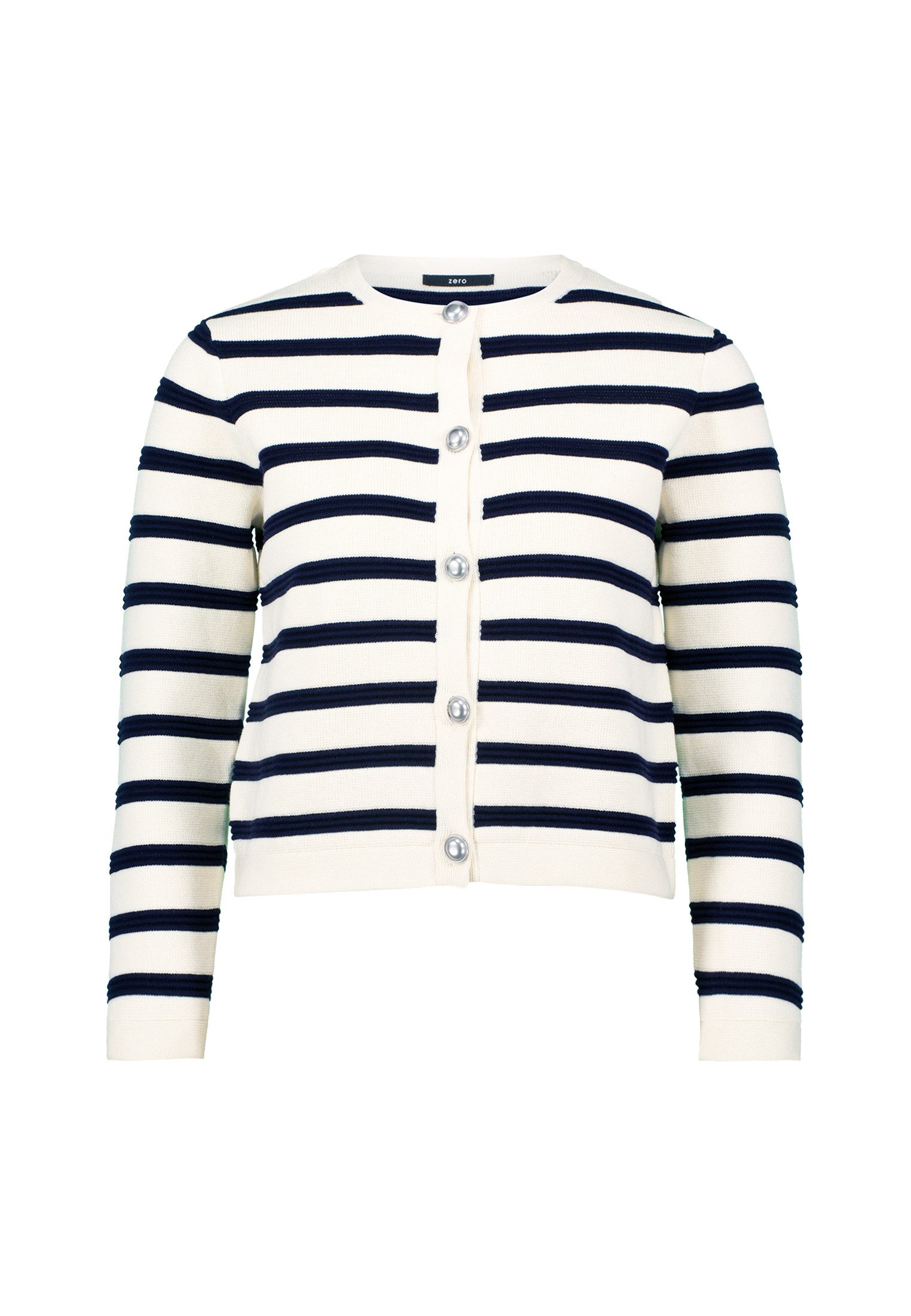 Zero Strickjacke zero Damen Strickjacke gestreift günstig online kaufen