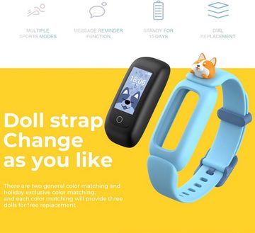 findtime Smartwatch (0,96 Zoll, Android, iOS), Kinder Fitnessuhr Schrittzähler Jungen Mädchen Smart Watch Schlafdaten