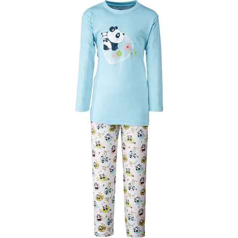 Erwin Müller Pyjama Kinder-Schlafanzug Single-Jersey Tiermotiv