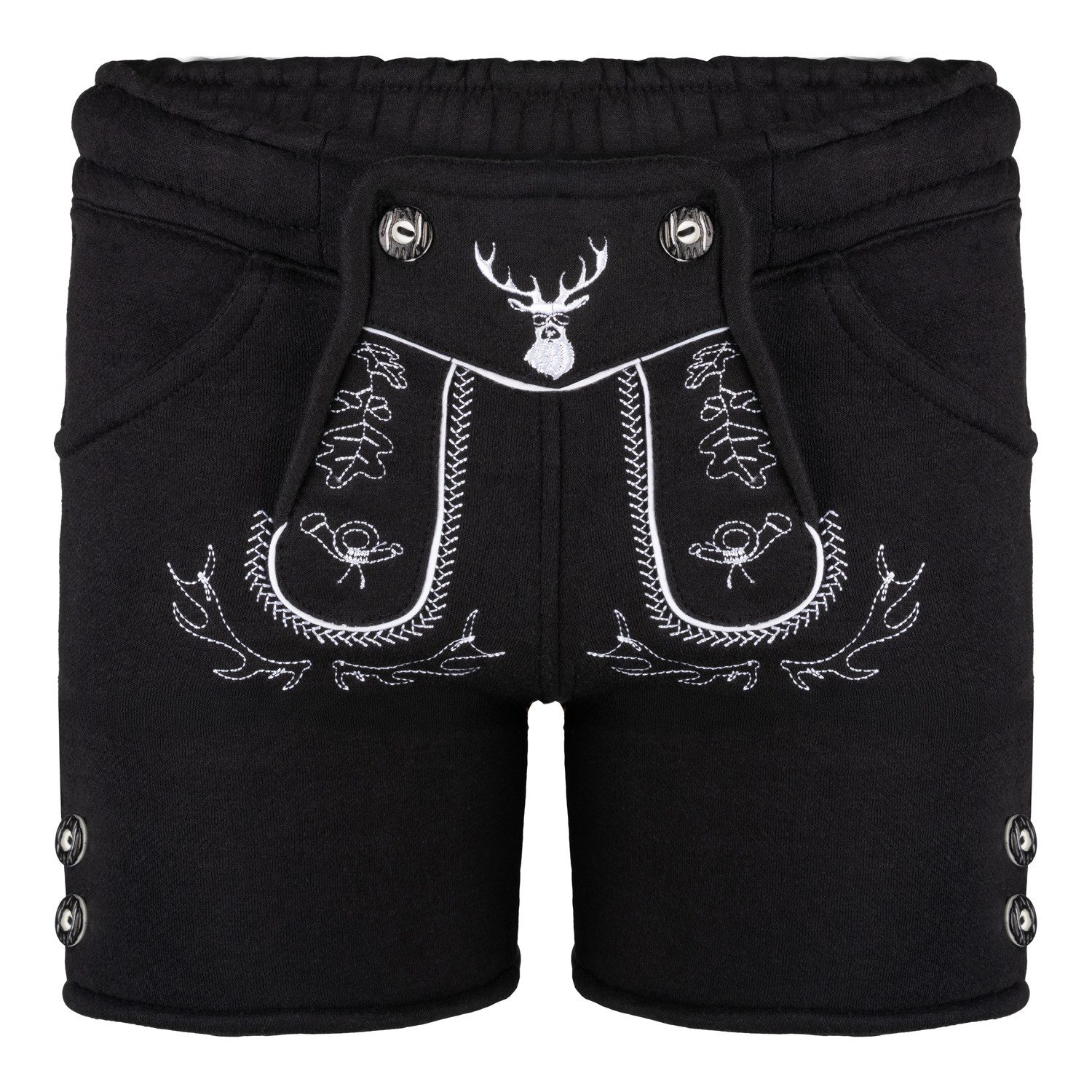 PAULGOS Trachtenhose Kinder Jogginghose Design Kurz Sweathose Bermuda Shorts JOK-KK2