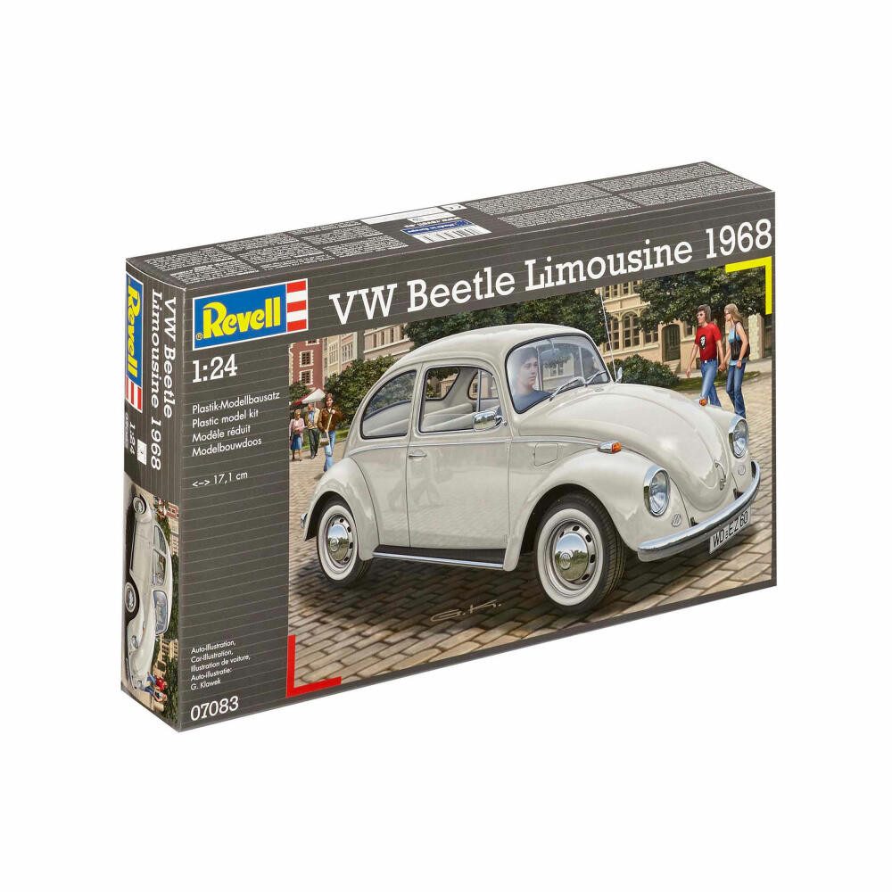 Revell® Modellbausatz VW Beetle Limousine 1968, 07083, Maßstab 1:24, (125-tlg)