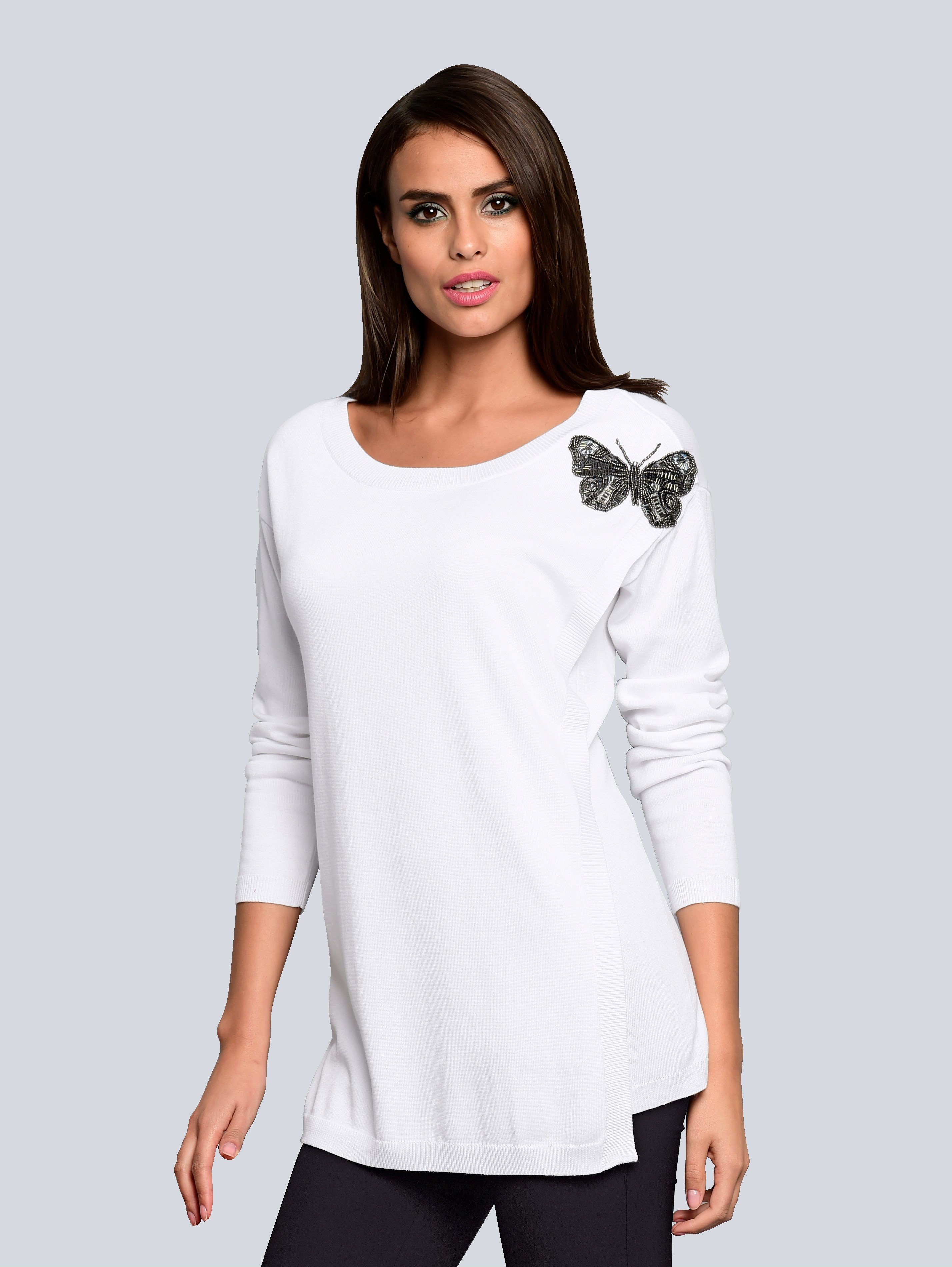 Alba Moda Pullover mit hohem Seitenschlitz kaufen | OTTO Alba Moda Pullover mit hohem Seitenschlitz kaufen | OTTO
