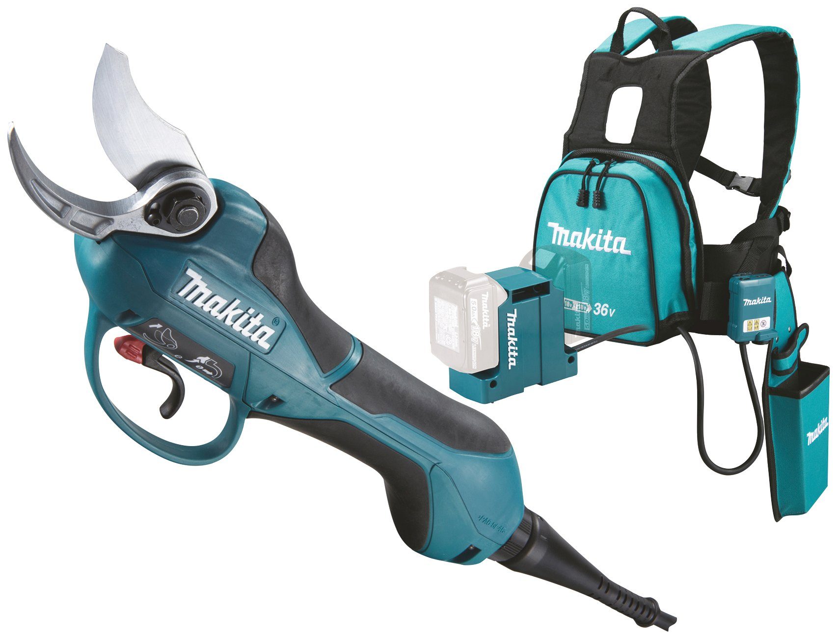 Makita Akku-Astschere DUP362Z, mit 250 N, 2x18 Volt LXT, ohne Akku und  Ladegerät