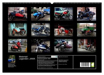 CALVENDO Wandkalender Motorrad-Legenden: JAWA (Premium, hochwertiger DIN A2 Wandkalender 2023, Kunstdruck in Hochglanz)