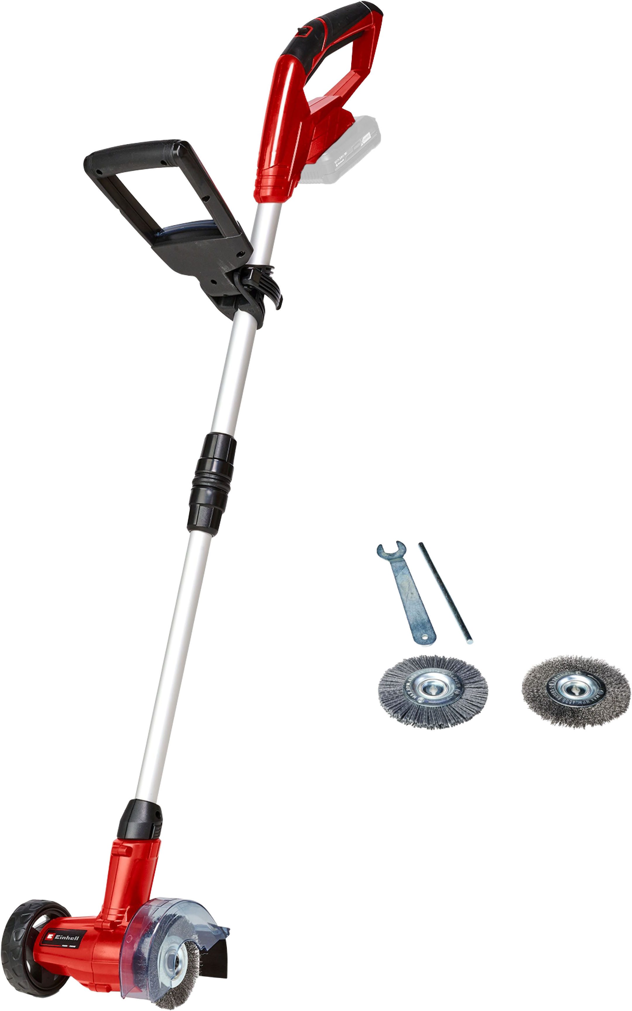 Einhell Akku-Fugenbürste GC-CC 18 Li Solo, 10 cm Bürstendurchmesser, inkl. Stahl- und Nylonbürste, ohne Akku und Ladegerät