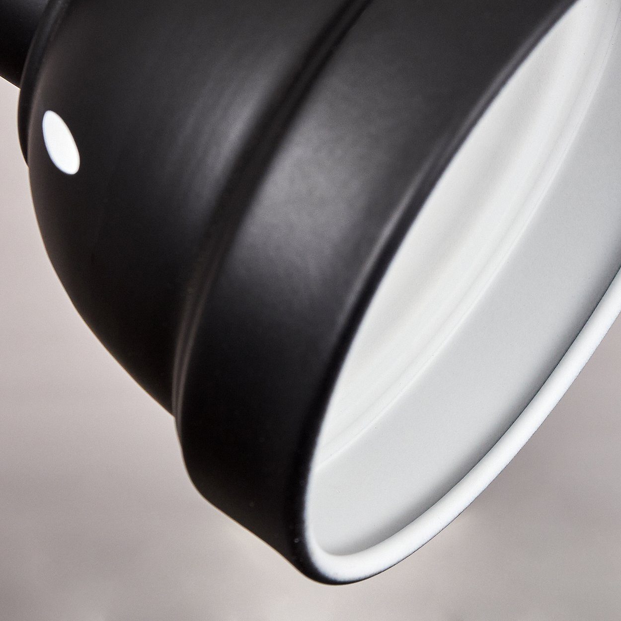 Lichteffekt, mit Metall, Deckenleuchte hofstein Leuchte Schwarz/Weiß, im »Monterotto« Deckenlampe, ohne 4xE14 verstellbare Retro/Vintage-Design Strahler, Leuchtmittel,