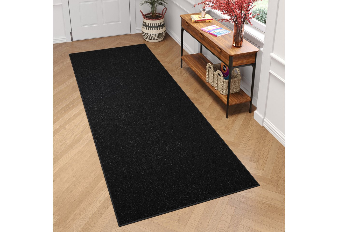 Tapiso Läufer MONO, rechteckig, Höhe: 6 mm, Kurzflor Indoor Outdoor UV-beständig Einfarbig Modern Design