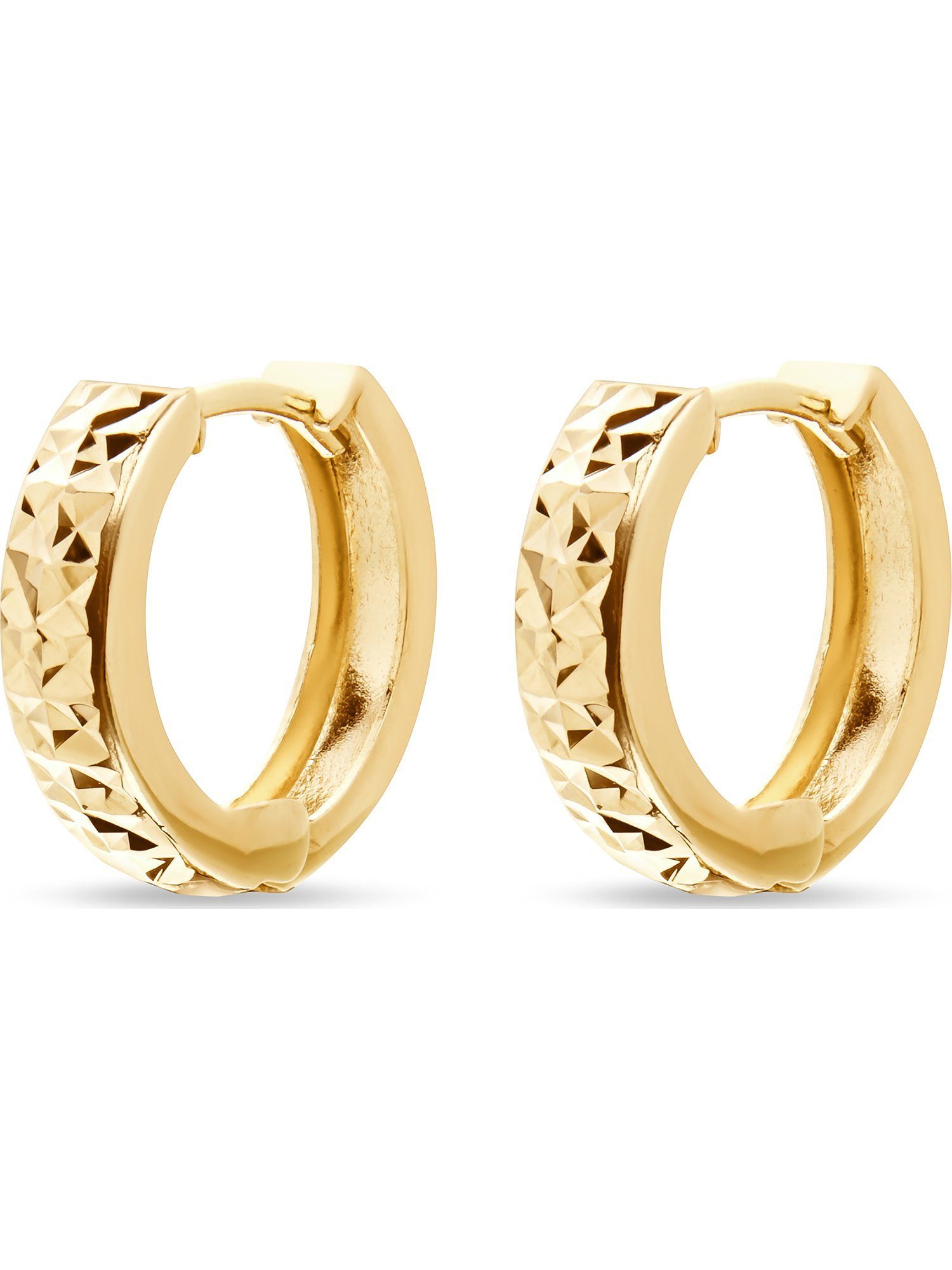 FAVS Paar Серьги-кольца FAVS Damen-Creolen 375er Gelbgold (Paar)