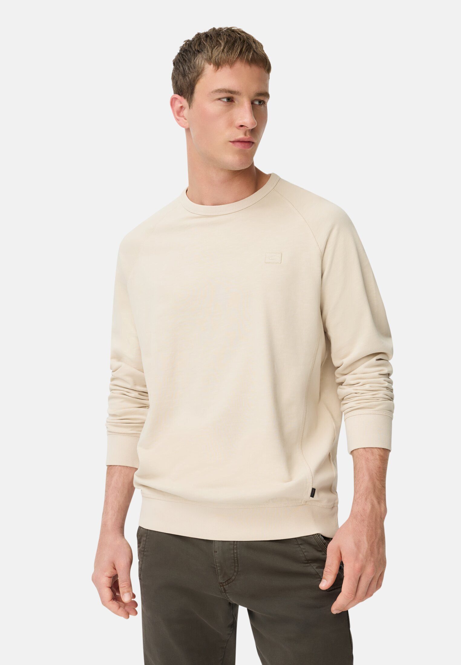 camel active Sweatshirt mit Raglanärmeln Langarm Rundhals günstig online kaufen
