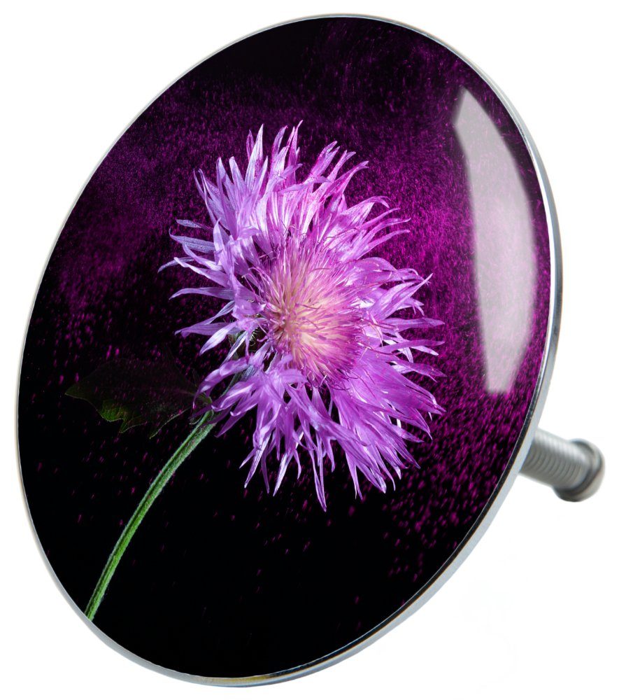 Sanilo Badewannenstöpsel Purple Dust, Ø 7.2 cm, hochwertig, universell, mit Motiv, 100% wasserdicht