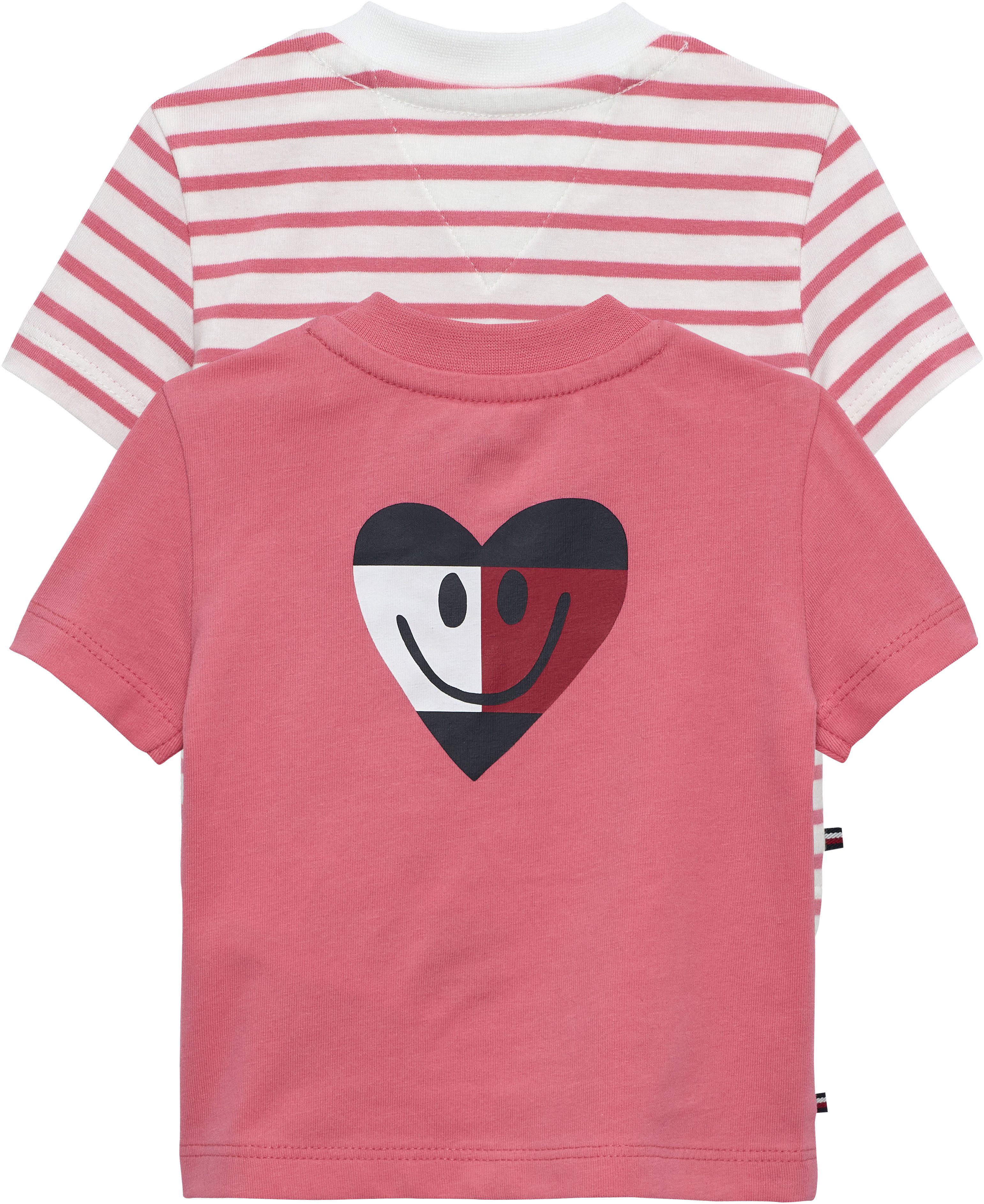 Tommy Hilfiger T-Shirt FLAG SMILE 2 PACK TEE S/S (2-tlg) Regular fit mit Rundhalsausschnitt für Babys