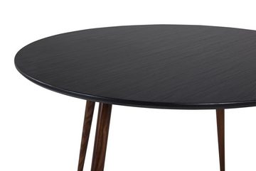 BOURGH Esstisch PLAZA runder Esstisch - Esszimmer Tisch ⌀100cm in schwarz