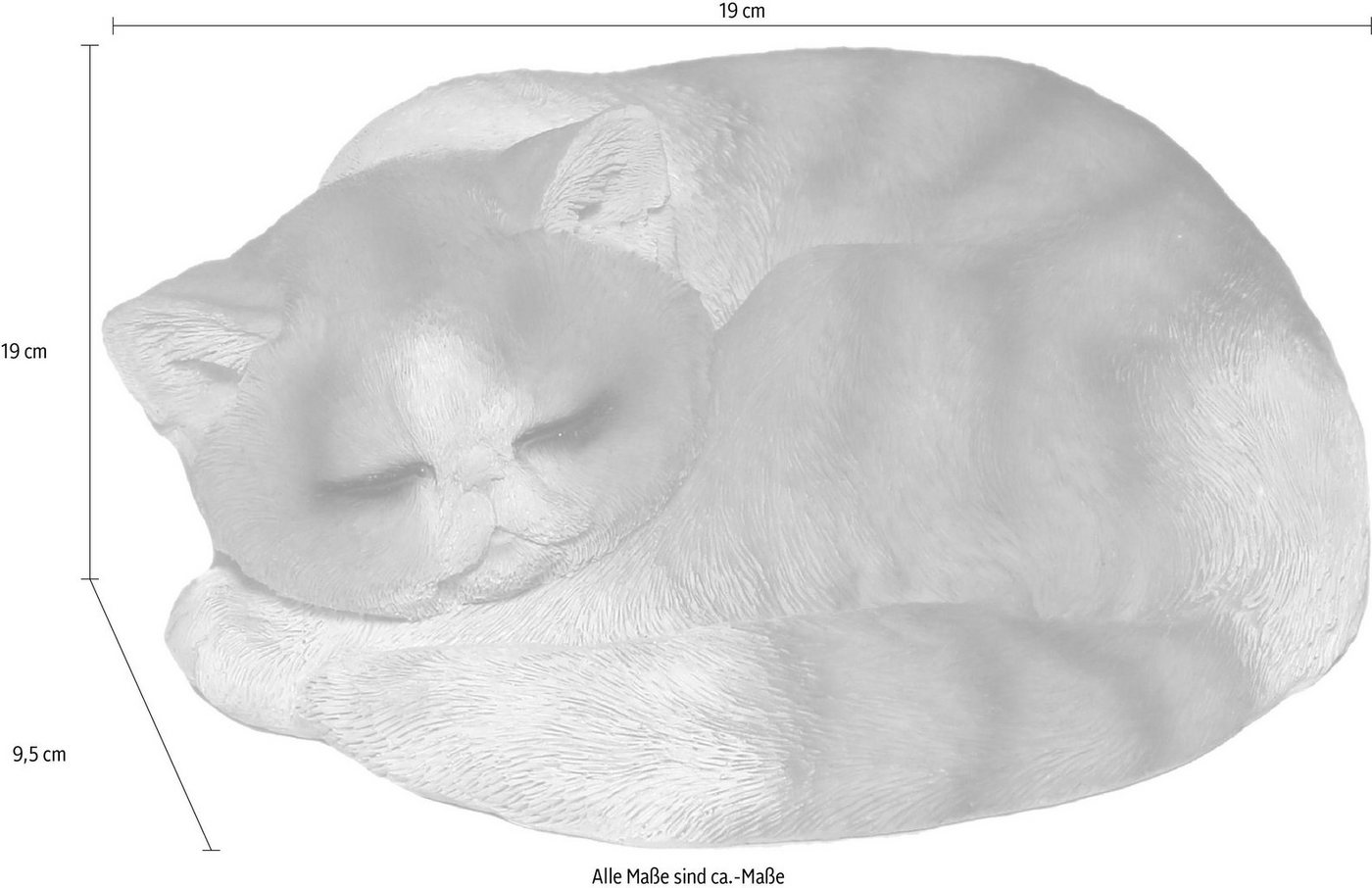 Casa Collection by Jänig Tierfigur, Katze braun-weiß, schläft-kaufen