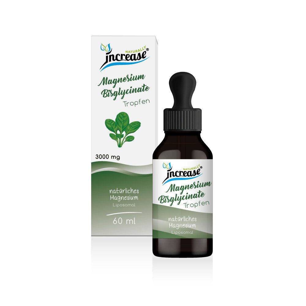 increase NATURALLY Liposomales Magnesium Bisglycinate - 3000mg Magnesium Tropfen, 60 ml