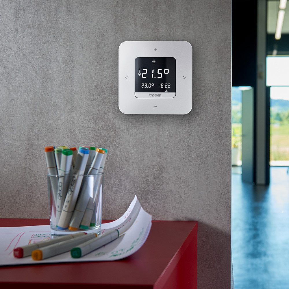 theben Raumthermostat 8120200 RAMSES 812 top3, Digital-Uhrenthermostat, On/Off-Heizung, Einzelraum/Elektro/Wärmepumpe