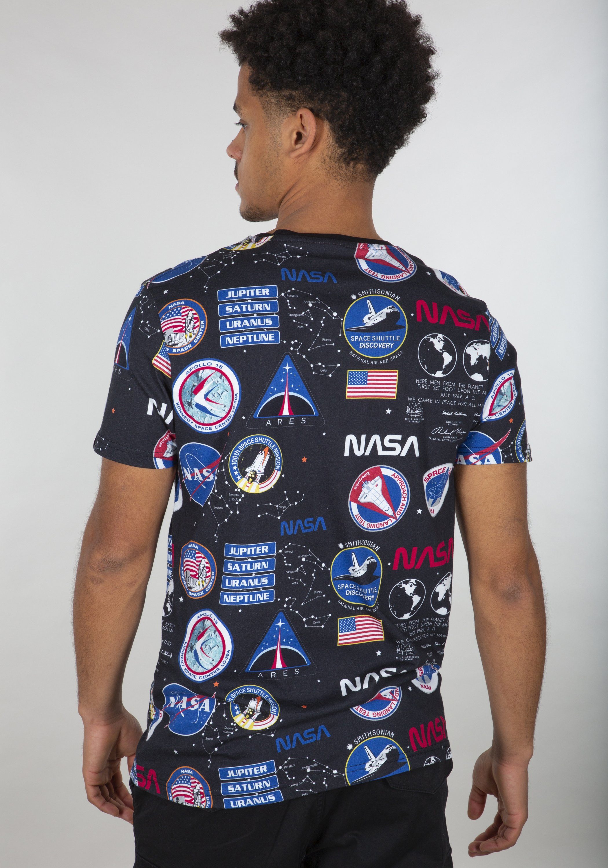 Alpha Industries T-Shirt Alpha Industries T-Shirts NASA AOP Men - T-Shirt