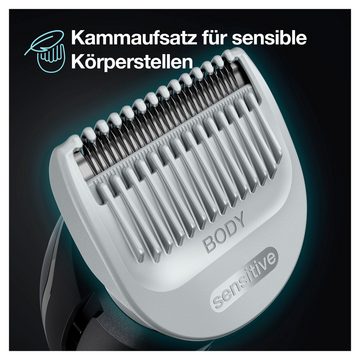 Braun Haarschneider Bodygroomer BG5350, Wasserdicht, 100 Min. Laufzeit