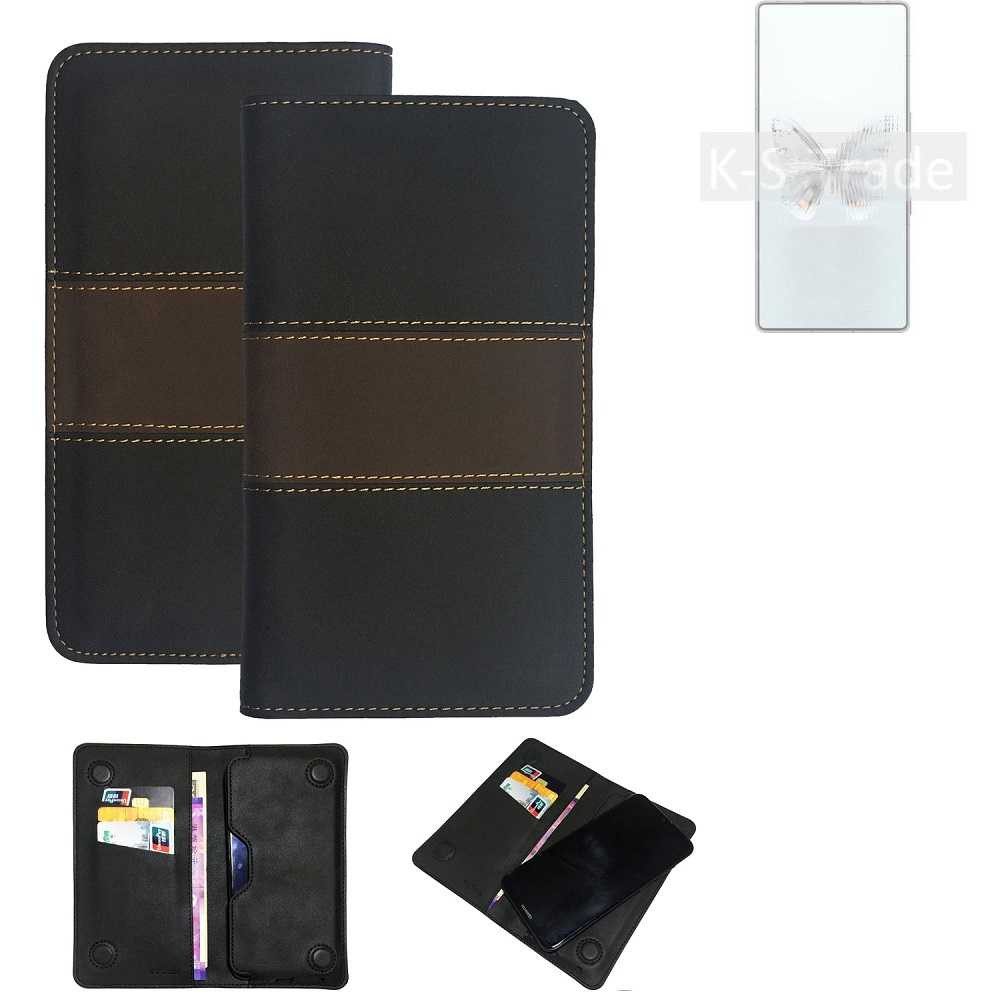 K-S-Trade Handyhülle für REDMAGIC 10 Pro, Hülle Handyhülle Schutzhülle Walletcase Bookstyle Tasche Schutz