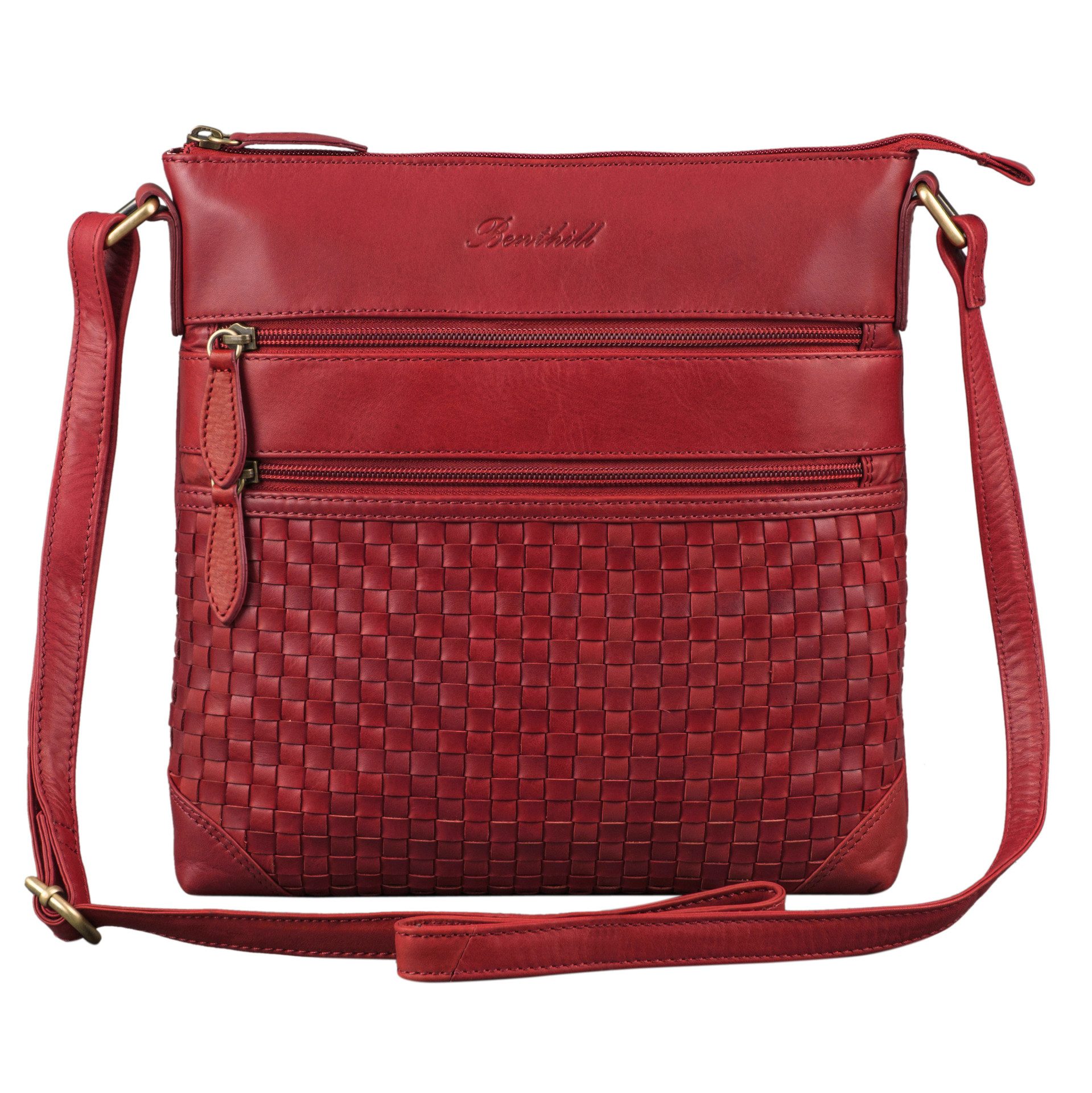 Benthill Umhängetasche Damen Echt Leder Schultertasche Vintage Handtasche g günstig online kaufen