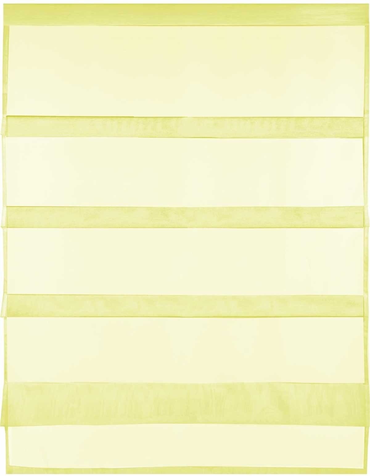 Vorhang, Bestlivings, Stangendurchzug (1 St), transparent, Microfaser, Küchengardine in "Raffoptik", Transparente Bistrogardine mit Stangendurchzug, vers. Größen Gelb