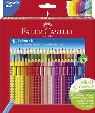 Faber-Castell Buntstift FABER-CASTELL Dreikant-Buntstifte Colour GRIP, 48er Etui