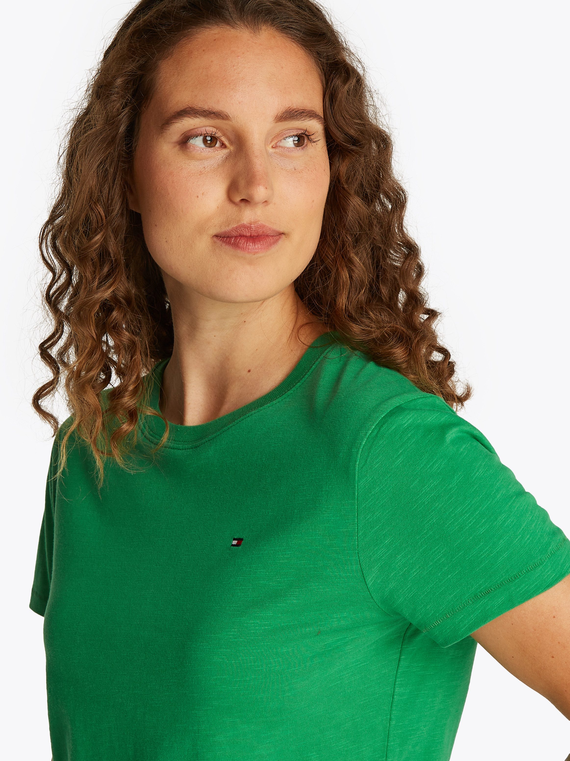 Tommy Hilfiger Rundhalsshirt SLUB REG C-NK günstig online kaufen