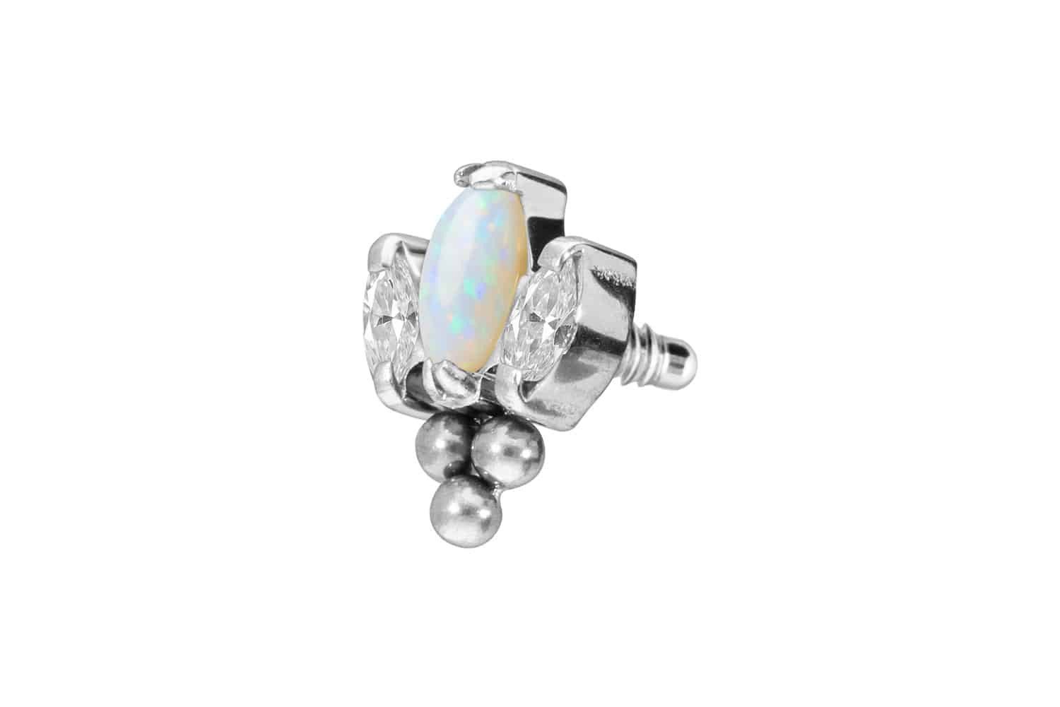 PIERCINGLINE Piercing-Set Titan Schraubaufsatz mit Außengewinde günstig online kaufen