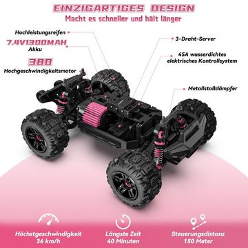 Esun RC-Auto Ferngesteuertes Auto, RC Auto Offroad, 4WD Monster Truck Ferngesteuert (Packung, Komplettset), Fernsteuerung Auto für Erwachsene und Kinder ab 5 6 8 10 Jahre