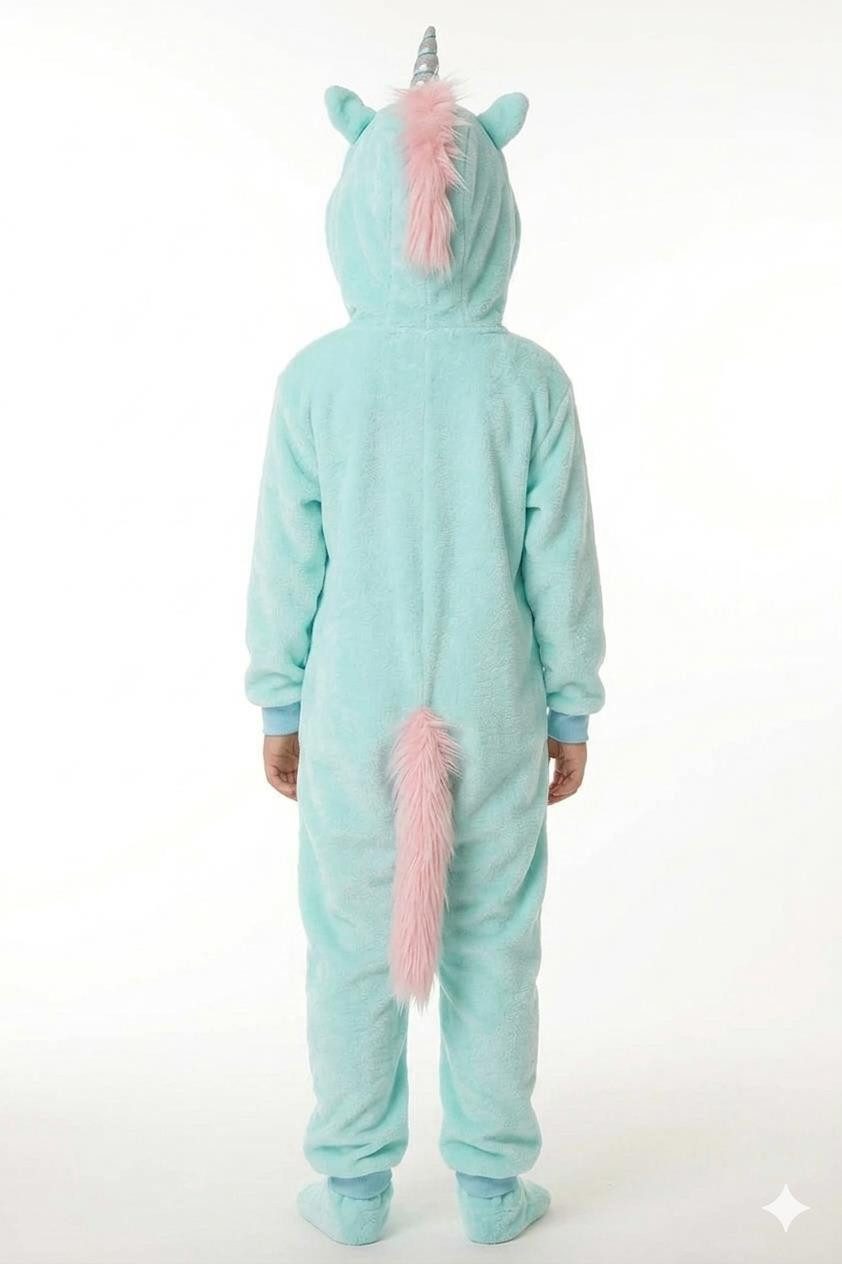 Corimori Jumpsuit Große Auswahl an Kinder Onesies, Jumpsuits, Tier-Kostümen (1-tlg) Jumpsuit, Pyjama, Fasching, Kigurumi, Tierkostüme, Einhorn "Jade"