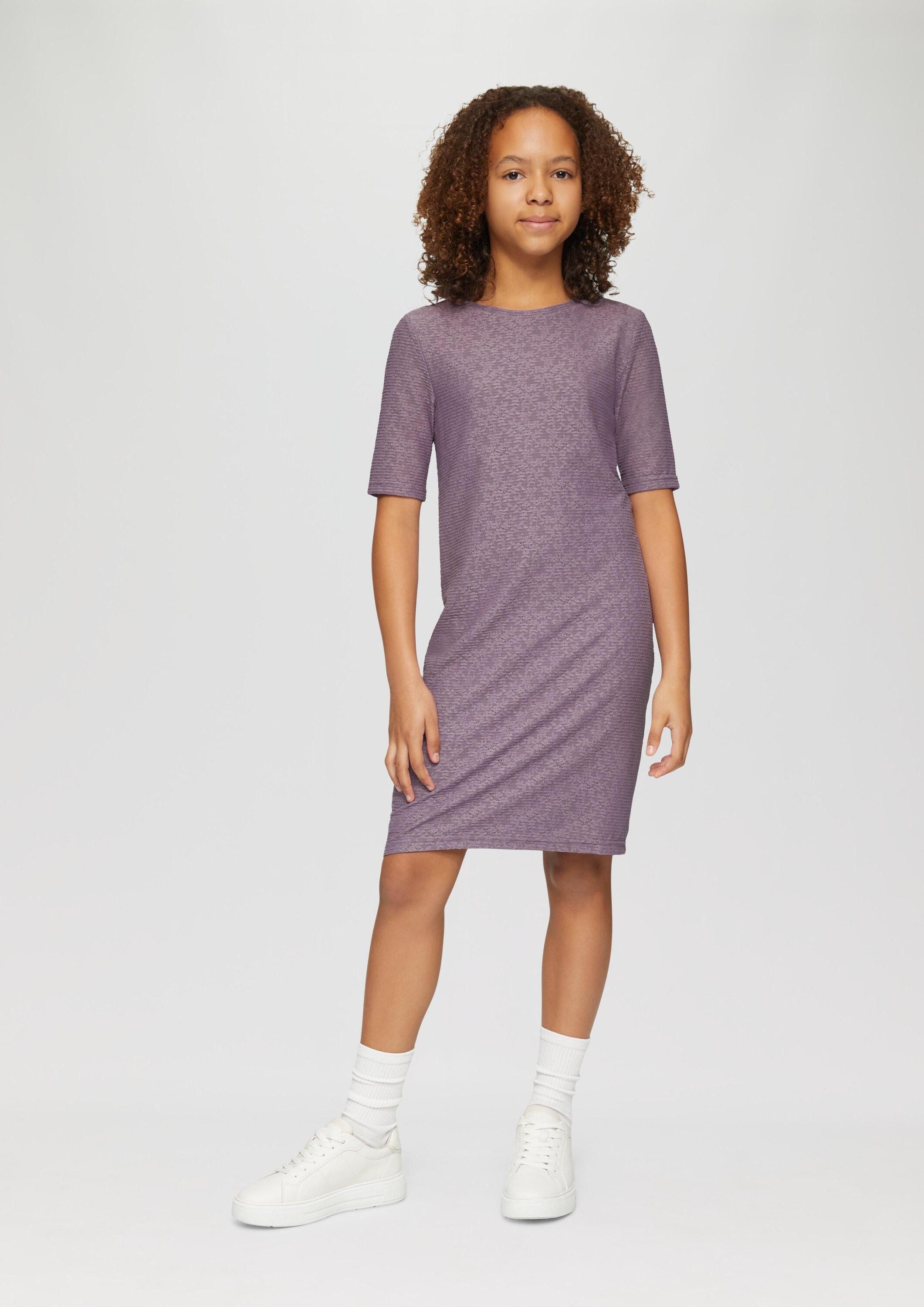 s.Oliver Midikleid Kleid Schmal geschnittenes Kleid aus elastischer Spitze