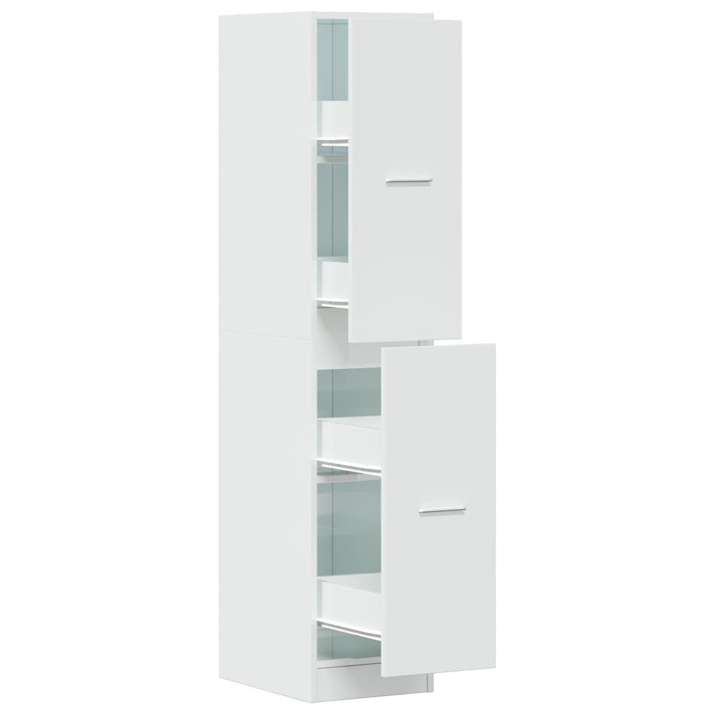 vidaXL Unterschrank Apothekerschrank Hochglanz-Weiß 30x41x144,5 cm günstig online kaufen