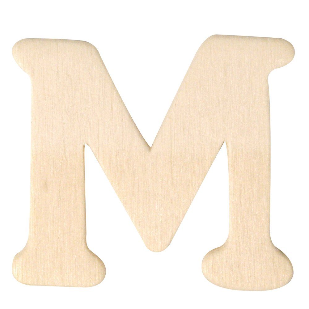 Rayher Deko-Buchstaben Holz Buchstaben D04cm M