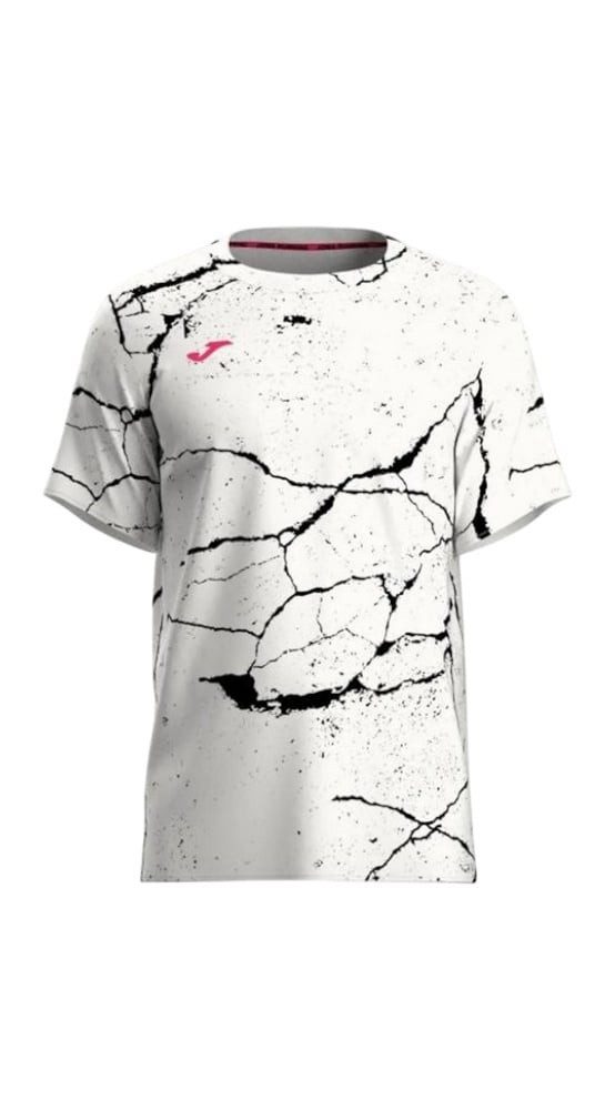 Joma Laufshirt Lauf-Shirt R-Night Pro (optimale Bewegungsfreiheit, leicht) weiss/bunt