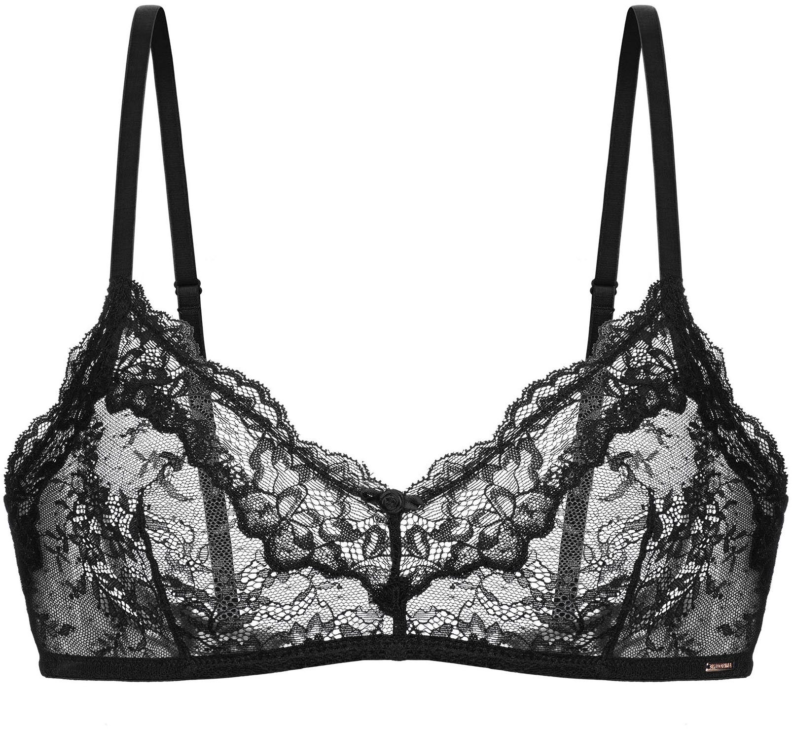 Dorina Bralette Origins durchgehende Spitze mit Spitzenbesatz an den Körbchen, ohne Bügel
