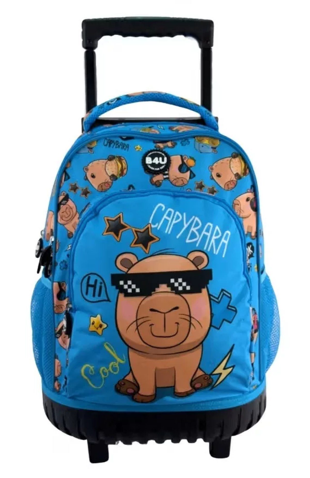 Wisam Rucksack Capybara Cool Premium Roll-Schultasche, Tasche 44 cm