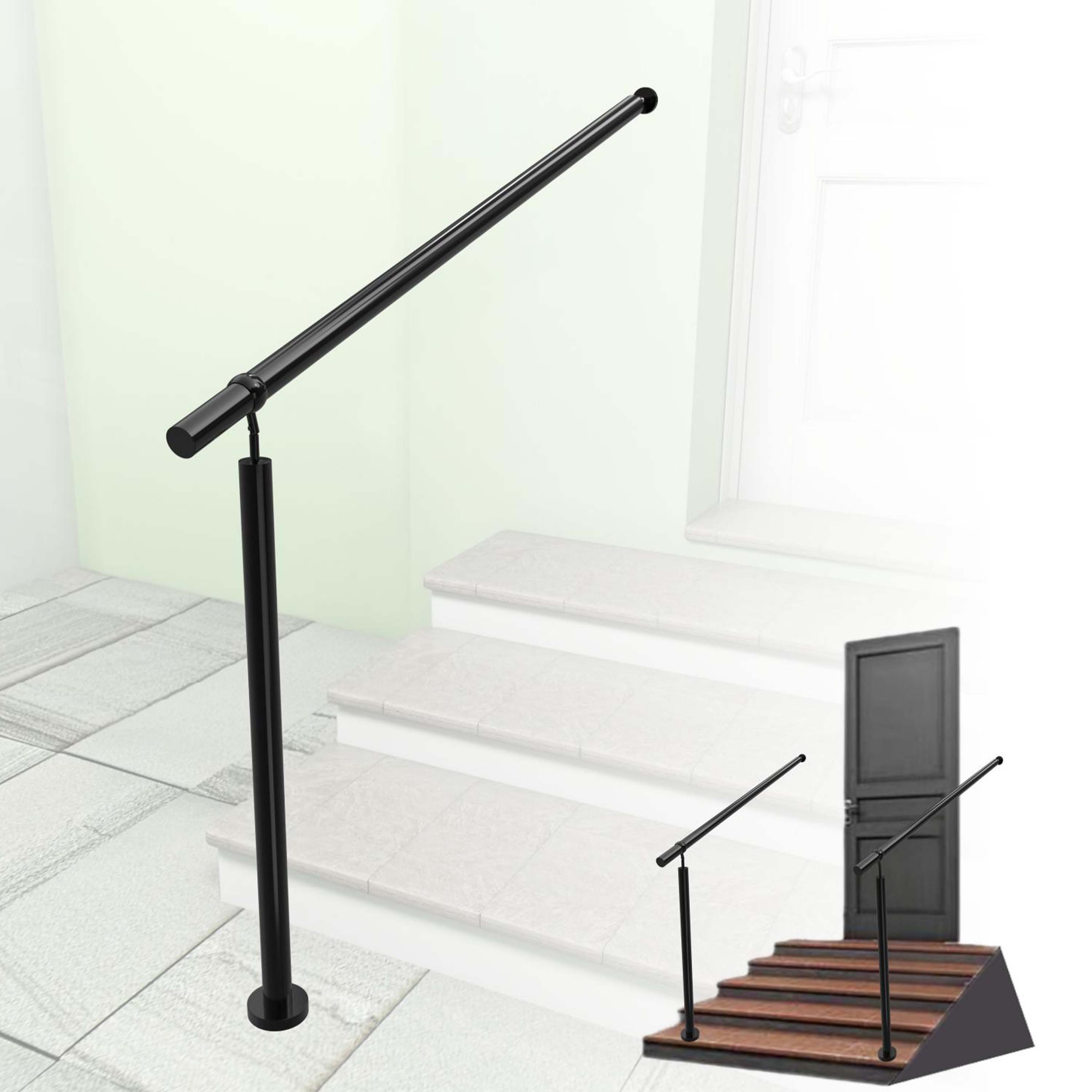 duschspa Handlauf Geländer Eingangsgeländer Edelstahl Treppengeländer für Innen & Außen, 100 cm Gesamtlänge, (Packung)