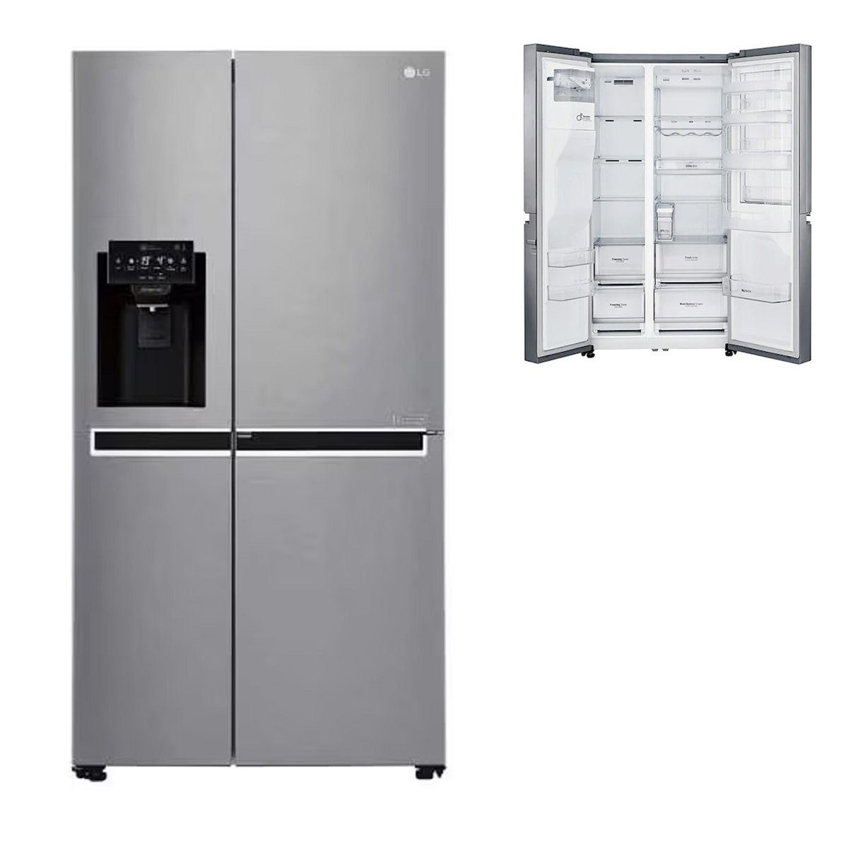 LG Kühlschrank GSJ761PZTZ GSJ761PZTZ, 179 cm hoch, 91.2 cm breit, Multiairflow Umluftkühlung, Inverter Linear Kompressor™