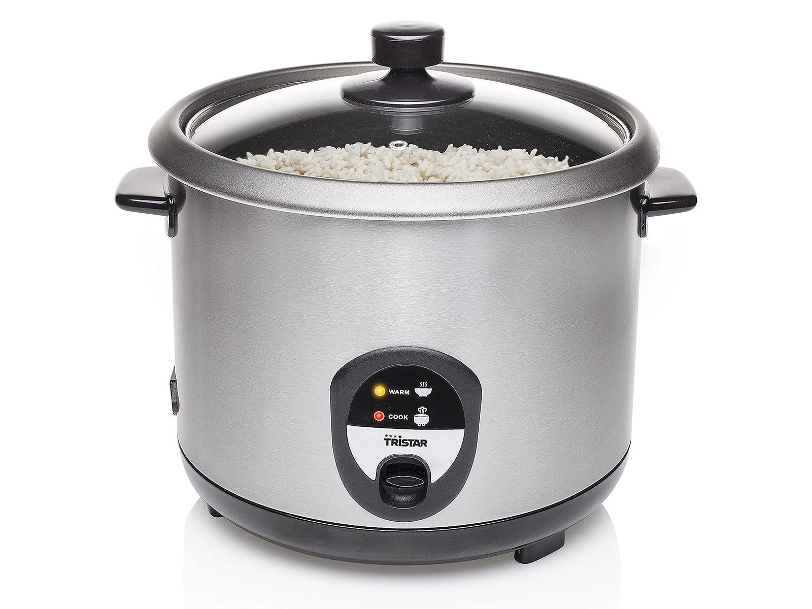 Tristar Reiskocher, 900 W, Großer 2,2L Sushi Reis Kochautomat, Gemüse-Dampfgarer Schnell-Kocher