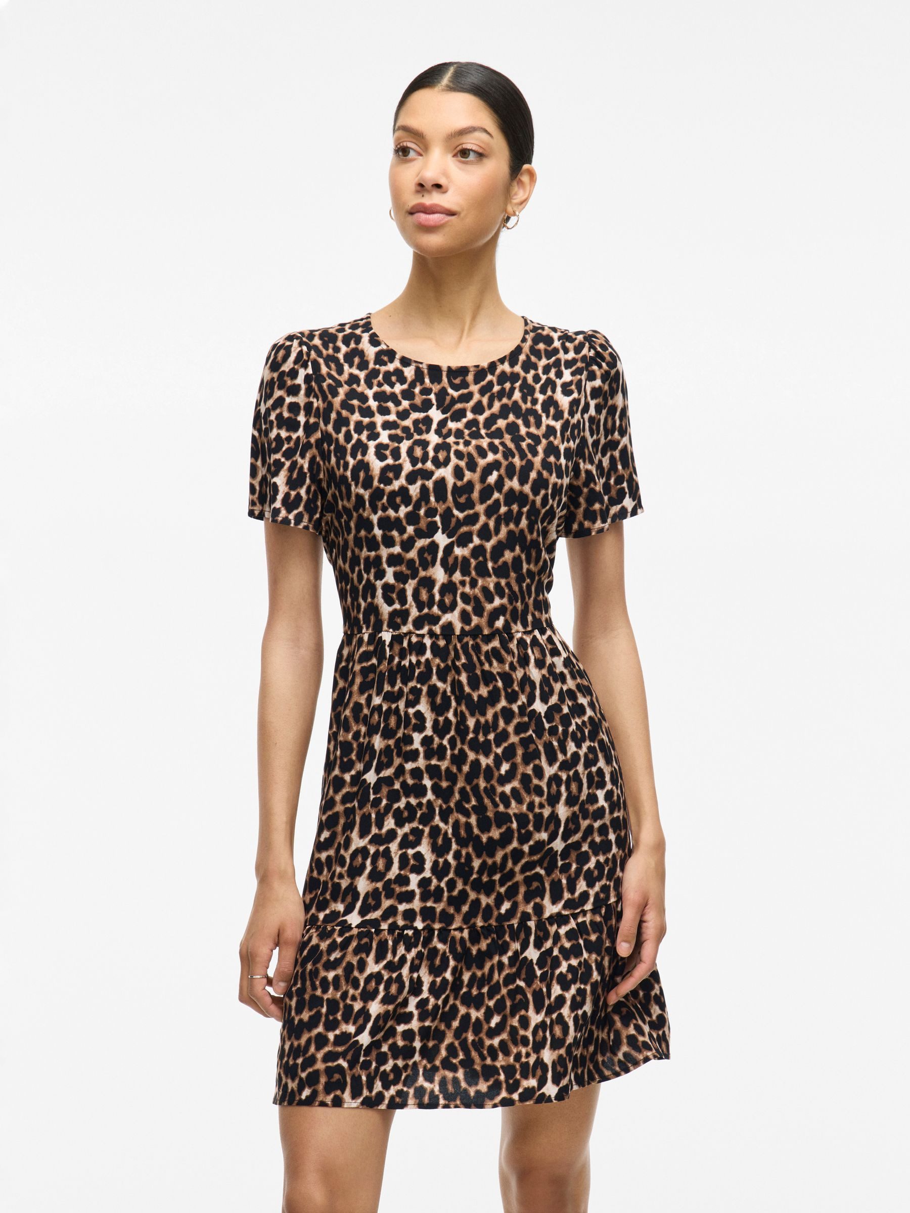 Vila Shirtkleid Blusen Knielanges Kurzarm Dress günstig online kaufen