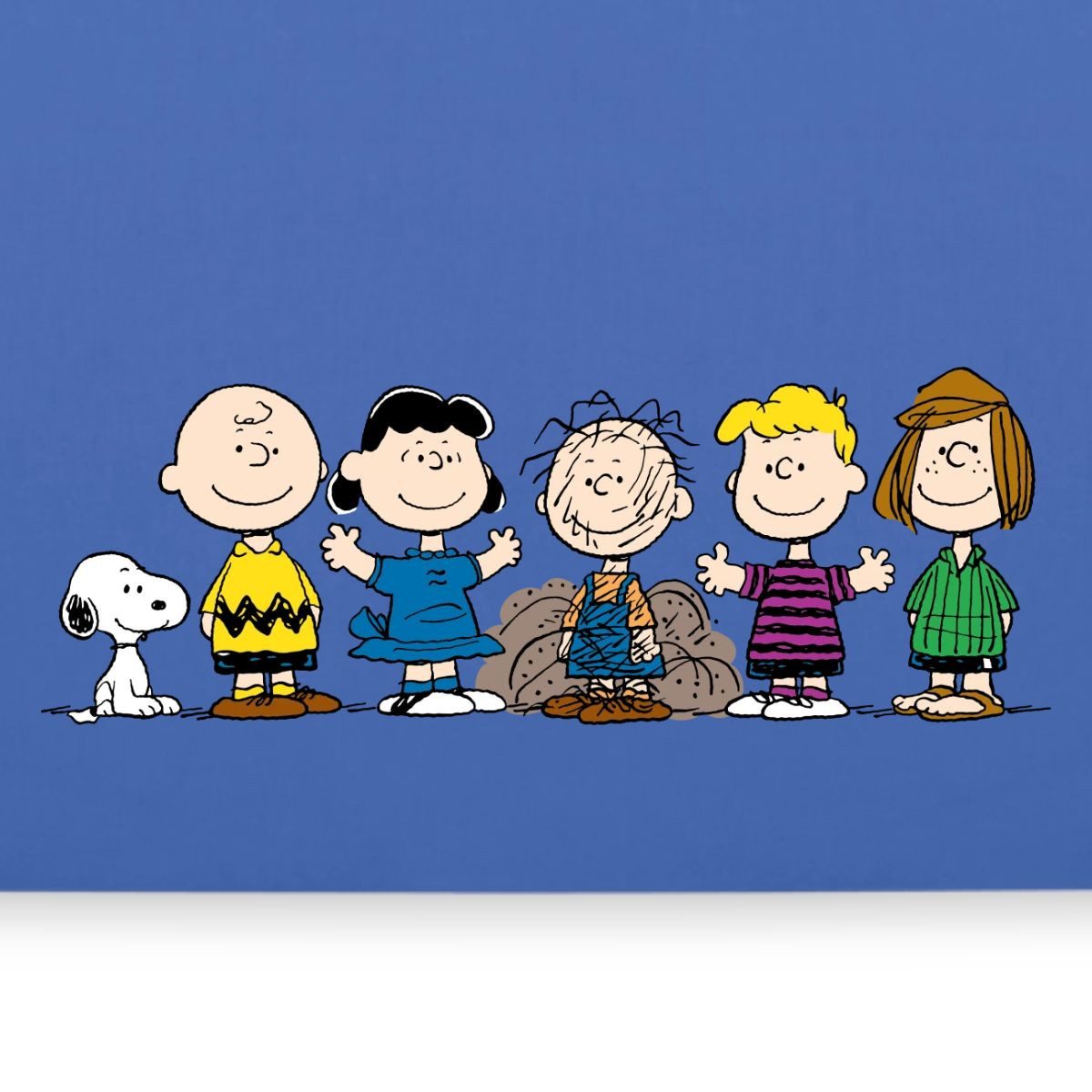 Spreadshirt Henkeltasche Peanuts Snoopy Und Seine Freunde Stoffbeutel (1-tlg)