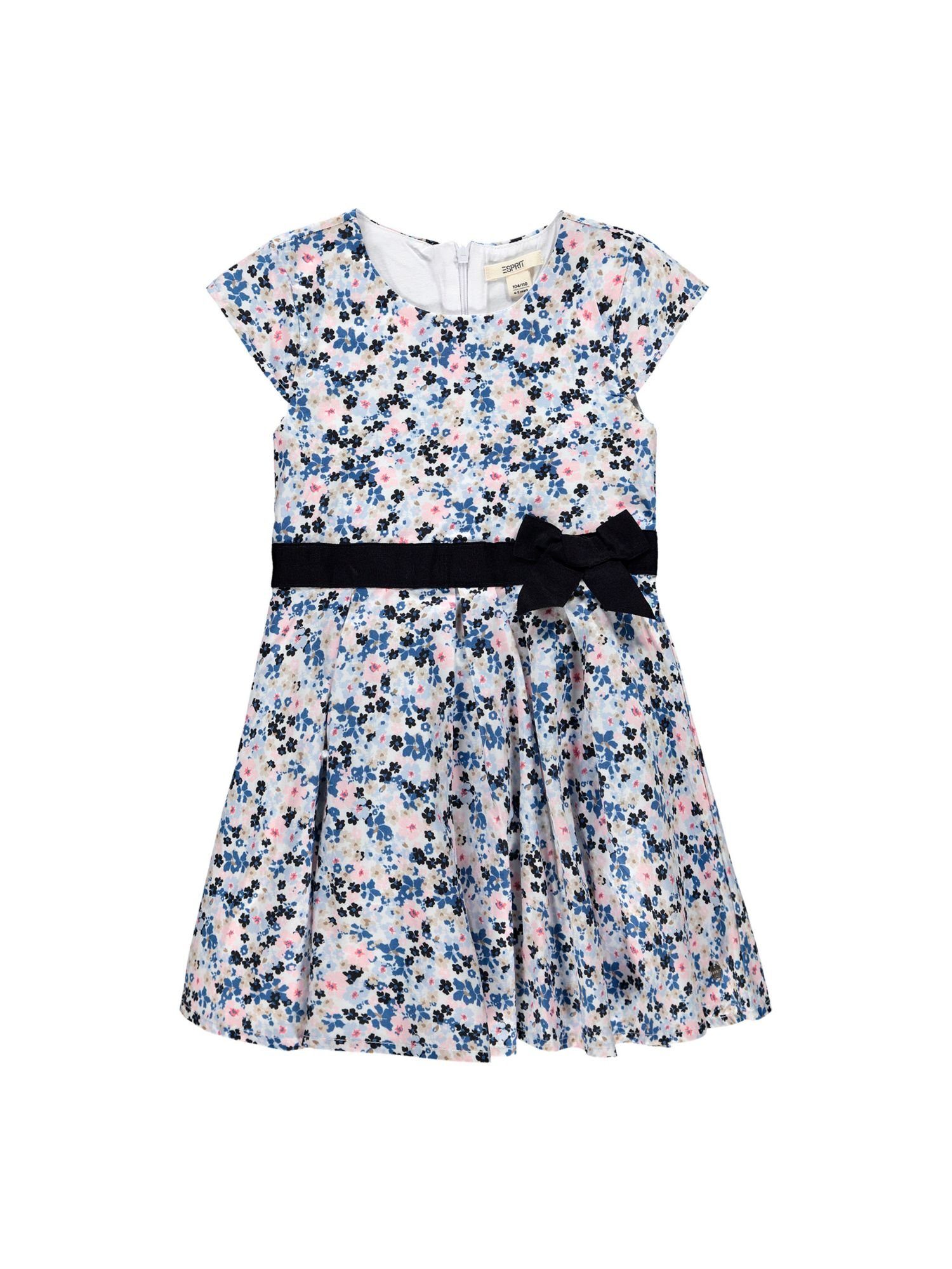 Esprit Midikleid »Florale bedrucktes Kleid mit Ripsbandschleife« online  kaufen | OTTO