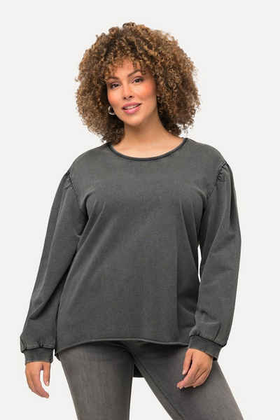 Ulla Popken Sweatshirt Sweatshirt Oversized Rundhals Langarm