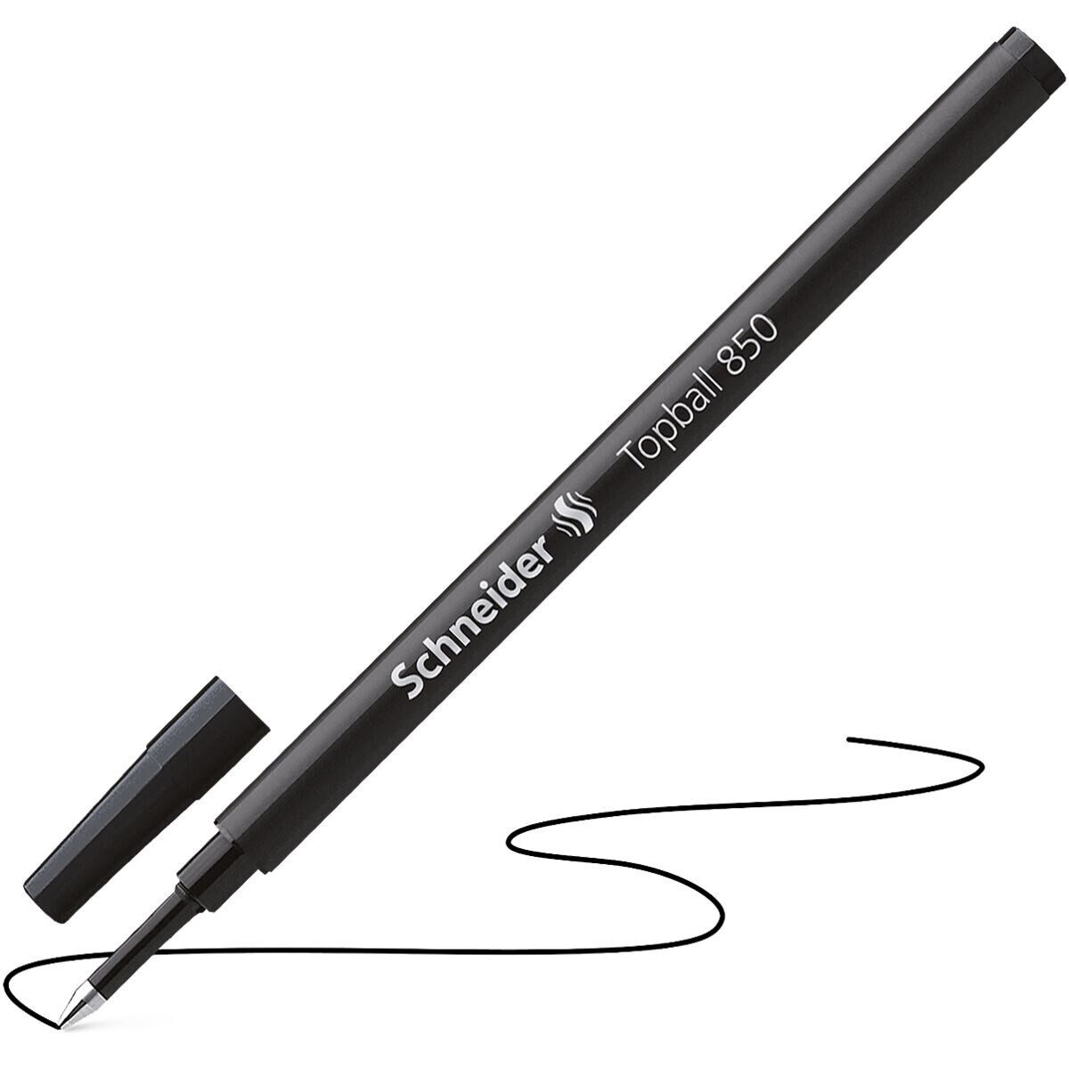 Schneider Tintenroller Topball 850, Mine mit Edelstahl-Konusspitze, Strichstärke: 0,5 mm (M)
